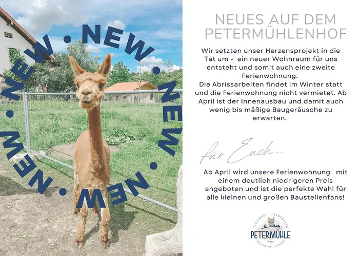 Petermuehle Urlaub Mit Alpakas Apartmán *