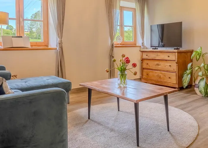 Apartmán Petermuehle Urlaub Mit Alpakas